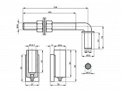 Závěs regulovatelný M16 102mm Černý lak
