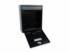 RADIM-M. ČERNÁ STRUKTURA schránka 260x310x90 "X"