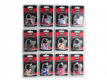 Visací zámek s potiskem 32 mm 3kl.