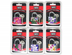 Visací zámek s potiskem 32 mm 3kl.