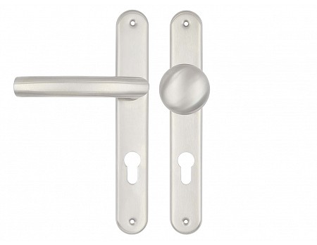 Kování V10 klika+ koule otočná FAB 72 Nerez Mat "AKČNÍ CENA BEZ SLEVY"