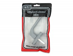 Klika okenní hliníková 7/35 imitace NEREZ F9