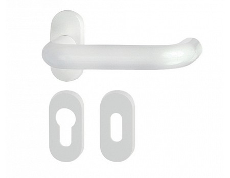 Kování dveřní rozeta H 03  klika/klika OK/FAB  bílá