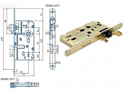 Zámek obyč. K220 BZn L 72/77