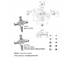 LK1.5.E 01.373.E klíč víceúčelový Slitina ZNAl (6-7)