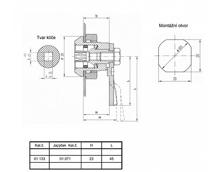 Zámek KOMBI 3 - 01.133 (jaz.01.071, L45)