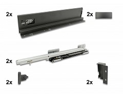 Výsuv box H-88mm, L-500mm antracit 35kg "AKČNÍ CENA BEZ SLEVY"