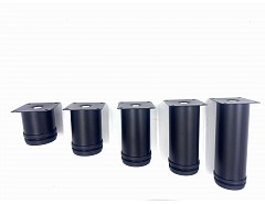 Nožka průměr 50 x 60mm ČERNÁ MATNÁ rektifikační