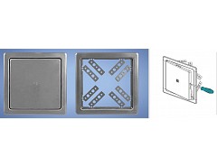 Vanová dvířka NVD 150x150 NEREZ 0127