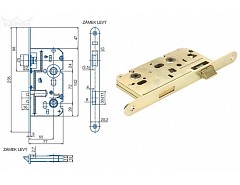 Zámek WC K222 BZn L 72/77