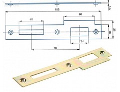Protiplech Žlutý zinek 2/2 ''L'' (50ks)