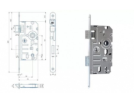 Zámek K240 OK 72/70  P PBzn