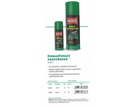 Odmašťovací prostředek 23366 Kaltentfetter Spray, 200 ml BALLISTOL(23360)