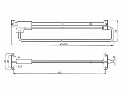 Výsuvný věšák 450mm Ni průměr 6mm
