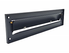 Dopisní vhoz hranatý 310x80 (270x23)mm ANTRACIT