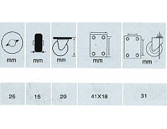 Kolečko DH-24 pevné černé 25kg