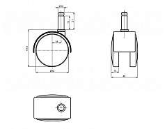 Kolečko ROL-N 50-čep 10mm