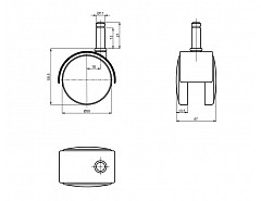Kolečko ROL-N 50-čep 11mm