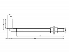Závěs regulovatelný M16 270mm Bílý zinek