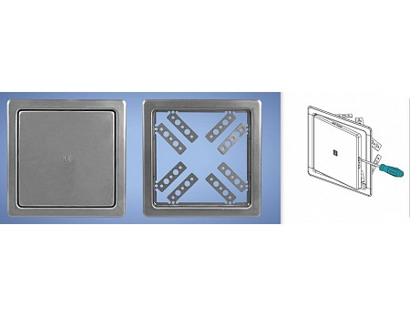 Vanová dvířka NVD 150x150 NEREZ 0127