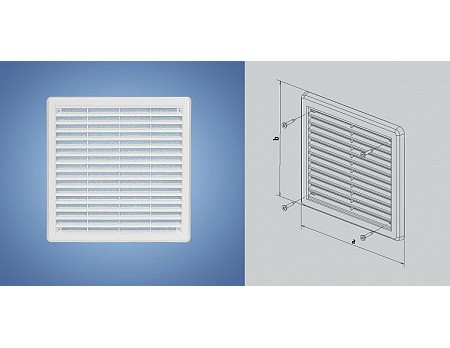 Mřížka-krytka 175x250 síťovina BÍLÁ