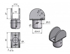 Stavěcí patka U1 (š.18mm) č.818102A0