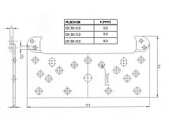 Plech DX 1-38/8,0 bez PÚ Z11 39161 (obložky)