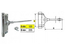 Pružinový zavírač dveřní 60kg F1-91/3