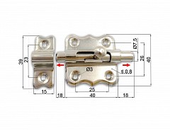 Zástrč ozdobná BFX-40 Ni