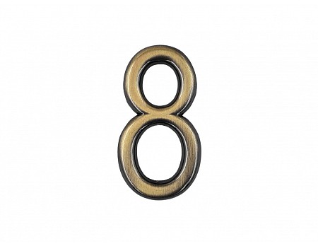 Číslice "8" na dveře NZ 75mm Bronz