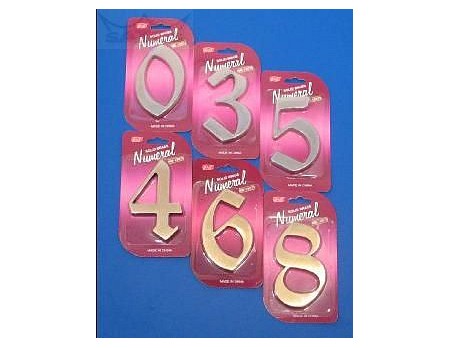 Číslice "5" fasádní NB 125mm Bronz