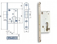 Zámek BZD 048 FAB závorový BZn