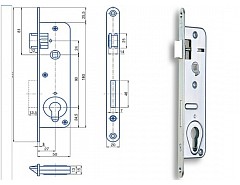Zámek G 223 90/50 "L"