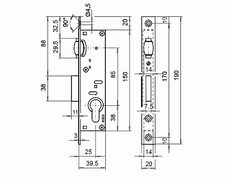 Zámek Titan 821/25 váleček dorm 25, hl.40