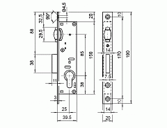 Zámek Titan 821/25 váleček dorm 25, hl.40