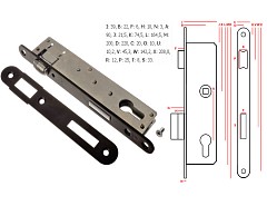 Zámek Z077 90/22 válečkový hl.38mm