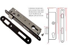 Zámek ZZB 3 - Z075-ZW 90/22 P-L hl.38mm