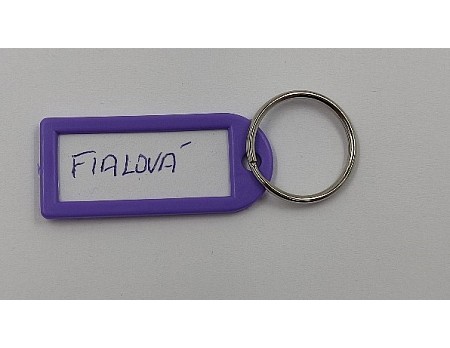 Visačka kl.MALÁ-kr. fialová svetlá 1D 50ks