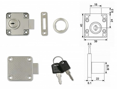 AVES G138-22 Ni zámek zásuvkový