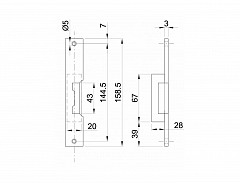 Zámek elektrický-otvírač 9510 8-12V MB plus moment.kolík