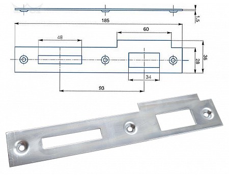 Protiplech BZn 2/2 ''P'' rovný