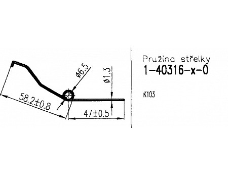 Pružina zámku 40316-00