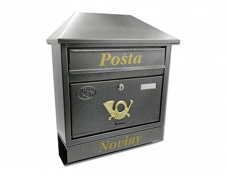 Poštovní schránka ST-9/T antik stříbrná