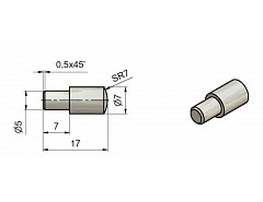 Čípková podpěra 7/5 Ni TKZ č.8166070A