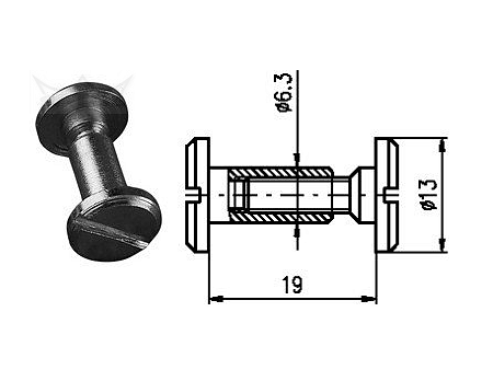 Spojovací kování 19 mm Zn č.8608053A