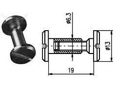 Spojovací kování 19 mm Zn č.8608053A