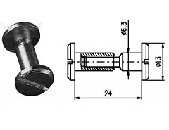 Spojovací kování 24 mm Zn č.8600053A