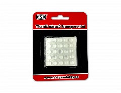 Tlumič nárazů čočka průměr 8x2,5mm TRANSPARENT (blistr 50ks) ESO