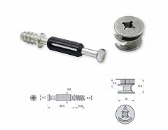 Spojovací excentr B015+A006