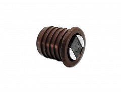 Magnet nábytkový závrtný, hnědá, průměr 14mm